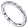 Eternity Band Wedding Ring in 14k White Gold with Round Natural Diamond at Gabriel & Co.