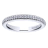 Eternity Band Wedding Ring in 14k White Gold with Round Natural Diamond at Gabriel & Co.