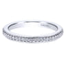 Eternity Band Wedding Ring in 14k White Gold with Round Natural Diamond at Gabriel & Co.
