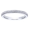 Eternity Band Wedding Ring in 14k White Gold with Round Natural Diamond at Gabriel & Co.