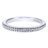 Eternity Band Wedding Ring in 14k White Gold with Round Natural Diamond at Gabriel & Co.