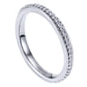 Eternity Band Wedding Ring in 14k White Gold with Round Natural Diamond at Gabriel & Co.