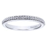 Eternity Band Wedding Ring in 14k White Gold with Round Natural Diamond at Gabriel & Co.