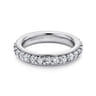 Eternity Band Wedding Ring in 14k White Gold with Round Natural Diamond at Gabriel & Co.