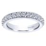 Eternity Band Wedding Ring in 14k White Gold with Round Natural Diamond at Gabriel & Co.
