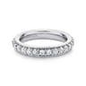 Eternity Band Wedding Ring in 14k White Gold with Round Natural Diamond at Gabriel & Co.