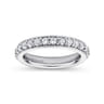 Eternity Band Wedding Ring in 14k White Gold with Round Natural Diamond at Gabriel & Co.