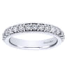 Eternity Band Wedding Ring in 14k White Gold with Round Natural Diamond at Gabriel & Co.