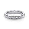 Eternity Band Wedding Ring in 14k White Gold with Round Natural Diamond at Gabriel & Co.