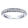 Eternity Band Wedding Ring in 14k White Gold with Round Natural Diamond at Gabriel & Co.