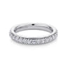 Eternity Band Wedding Ring in 14k White Gold with Round Natural Diamond at Gabriel & Co.
