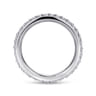 Eternity Band Wedding Ring in 14k White Gold with Round Natural Diamond at Gabriel & Co.
