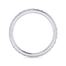 Eternity Band Wedding Ring in 14k White Gold with Round Natural Diamond at Gabriel & Co.