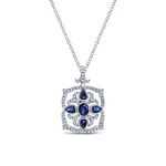 Vintage-Inspired-14K-White-Gold-Sapphire-and-Diamond-Pendant-Necklace1