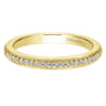 Eternity Band Wedding Ring in 14k Yellow Gold with Round Natural Diamond at Gabriel & Co.