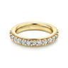 Eternity Band Wedding Ring in 14k Yellow Gold with Round Natural Diamond at Gabriel & Co.