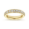 Eternity Band Wedding Ring in 14k Yellow Gold with Round Natural Diamond at Gabriel & Co.