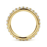 Eternity Band Wedding Ring in 14k Yellow Gold with Round Natural Diamond at Gabriel & Co.