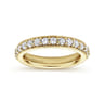 Eternity Band Wedding Ring in 14k Yellow Gold with Round Natural Diamond at Gabriel & Co.