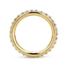 Eternity Band Wedding Ring in 14k Yellow Gold with Round Natural Diamond at Gabriel & Co.
