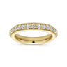 Eternity Band Wedding Ring in 14k Yellow Gold with Round Natural Diamond at Gabriel & Co.