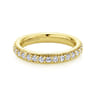 Eternity Band Wedding Ring in 14k Yellow Gold with Round Natural Diamond at Gabriel & Co.
