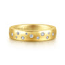 Fancy Wedding Ring in 14k Yellow Gold with Round Natural Diamond at Gabriel & Co.