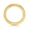 Fancy Wedding Ring in 14k Yellow Gold with Round Natural Diamond at Gabriel & Co.