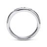 Straight Wedding Ring in 14k White Gold with Round Natural Diamond at Gabriel & Co.