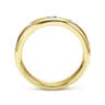 Straight Wedding Ring in 14k Yellow Gold with Round Natural Diamond at Gabriel & Co.