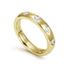 Straight Wedding Ring in 14k Yellow Gold with Round Natural Diamond at Gabriel & Co.