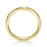 Straight Wedding Ring in 14k Yellow Gold with Round Natural Diamond at Gabriel & Co.