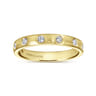 Straight Wedding Ring in 14k Yellow Gold with Round Natural Diamond at Gabriel & Co.