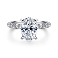 Wallis - 14K Yellow Gold Oval Diamond Engagement Ring