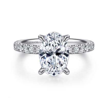 Wallis - 14K Yellow Gold Oval Diamond Engagement Ring