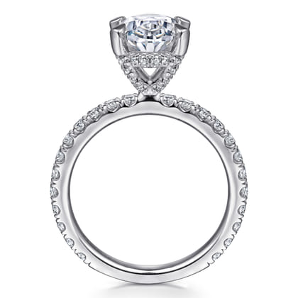 Wallis - 14K Yellow Gold Oval Diamond Engagement Ring