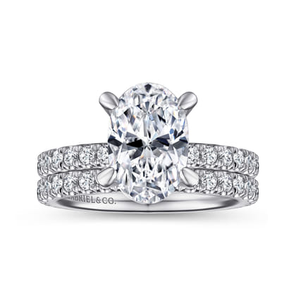 Wallis - 14K Yellow Gold Oval Diamond Engagement Ring