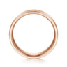Weston - 14K Rose Gold 6mm - Men's Wedding Band in Satin Finish