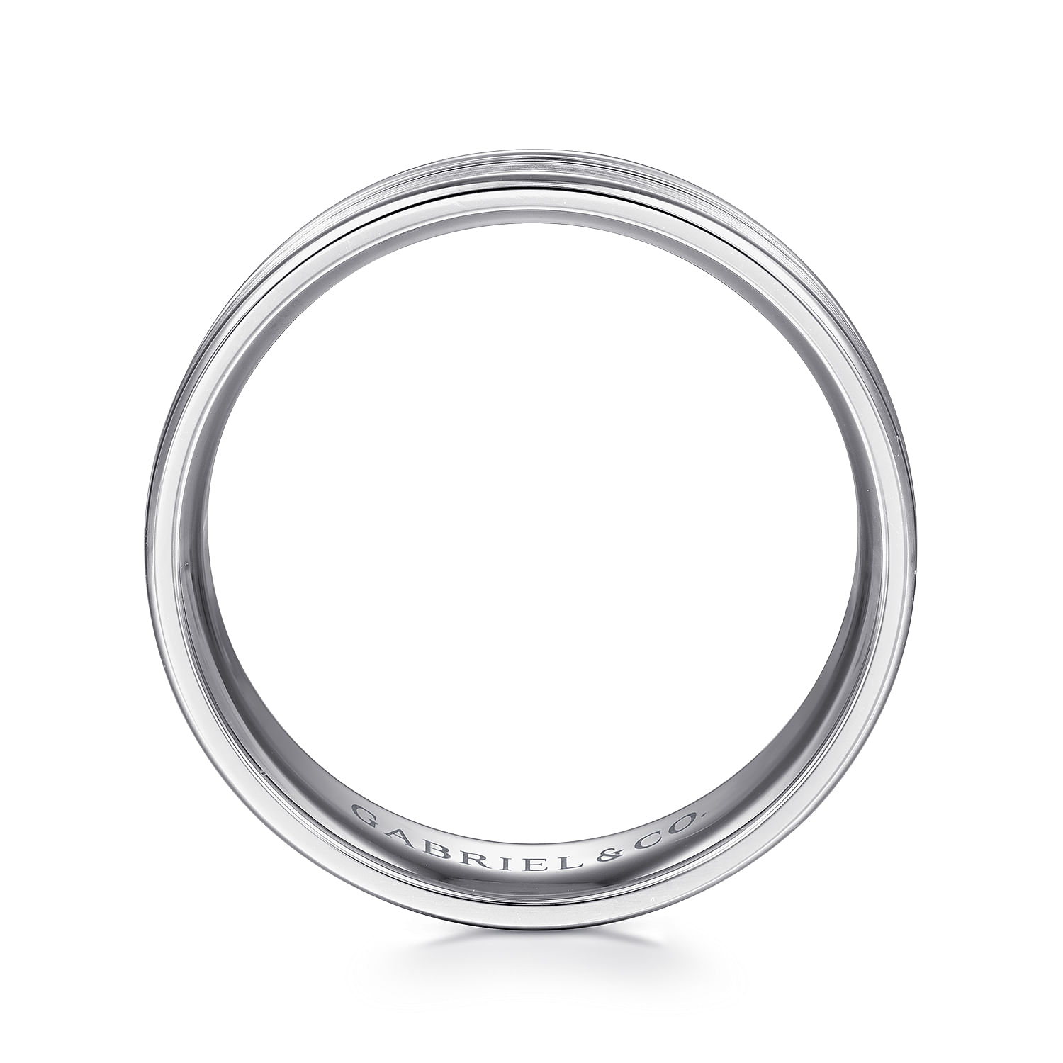 Weston - 14K White Gold 6mm - Men's Wedding Band in Satin Finish
