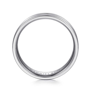 Weston - 14K White Gold 6mm - Men's Wedding Band in Satin Finish