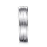 Weston - 14K White Gold 6mm - Men's Wedding Band in Satin Finish