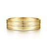 Weston - 14K Yellow Gold 6mm - Men's Wedding Band in Satin Finish