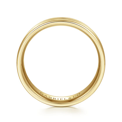 Weston - 14K Yellow Gold 6mm - Men's Wedding Band in Satin Finish