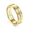 Weston - 14K Yellow Gold 6mm - Men's Wedding Band in Satin Finish