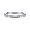 White Plated Alloy Matching Wedding Band - 0.25 ct