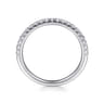 White Plated Alloy Matching Wedding Band - 0.25 ct