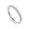 White Plated Alloy Matching Wedding Band - 0.25 ct