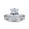White Plated Alloy Matching Wedding Band - 0.25 ct