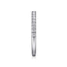 White Plated Alloy Matching Wedding Band - 0.25 ct