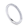 White Plated Alloy Matching Wedding Band - 0.25 ct